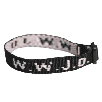 Picture of Wristband WWJD Black