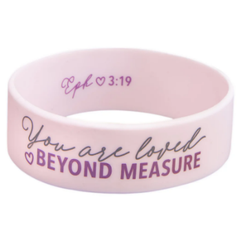 Picture of Silicone Wristband You Are Loved Pink
