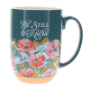 Picture of Mug Be Still & Know Floral Teal Green