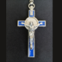 Picture of Cross, With Chain (Small) Blue & Silver Enamel