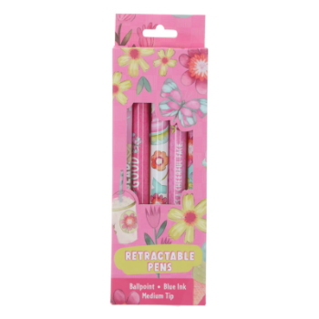 Picture of Pen Set Five-Piece Retractable Ballpoint Blue