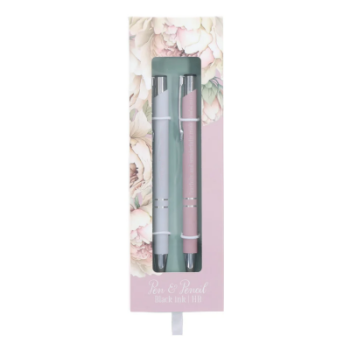 Picture of Pen & Pencil Set Botanical Peonies