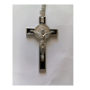 Picture of Cross, With Chain (Small) Black & Silver Enamel