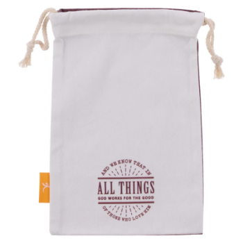 Picture of Drawstring Bag Small All Things God Works For The.