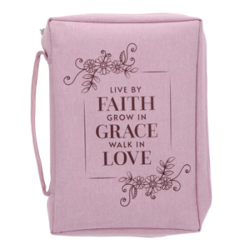 Picture of Bible Bag Live by Faith Grow in Grace Walk in Love