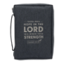 Picture of Bible Bag Hope in the Lord Grey Poly / L