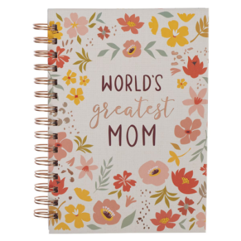 Picture of Journal World's Greatest Mom Peach Floral