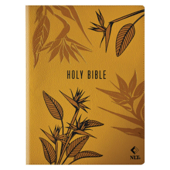 Picture of NLT Mustard Bird of Paradise Large Print Bible