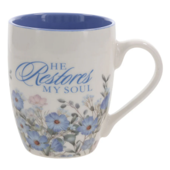 Picture of Mug He Restores My Soul Psalm 23:3